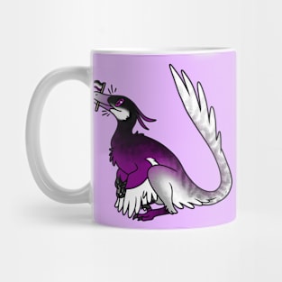 VelACEraptor Prideosaur - Pride Month Asexual Flag Dinosaur Mug